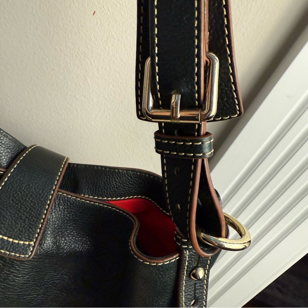 Dooney & Bourke Green and Brown Leather Shoulder Bag with Hobo Style, & Acc. UGC - Picture 9 of 16